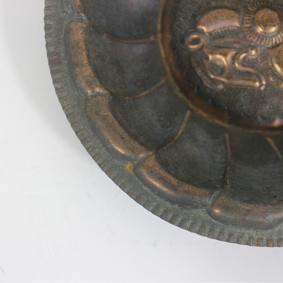 Vintage Copper Wall Art Plate with Patina Bowl Dish - Picture 5 of 8